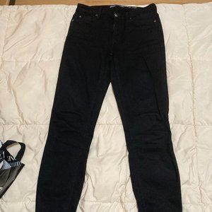 Black Ankle Skinny Jeans 7 For All Mankind